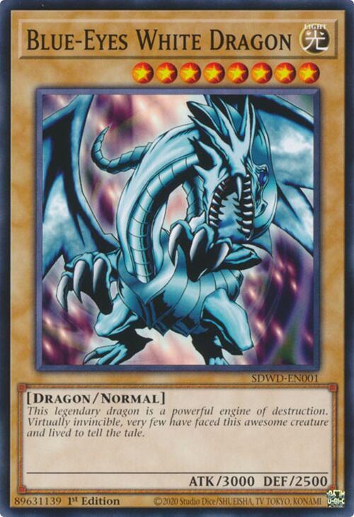 SDWD-EN001 - Blue-Eyes White Dragon - Common - Structure Deck: Blue-Eyes White Destiny