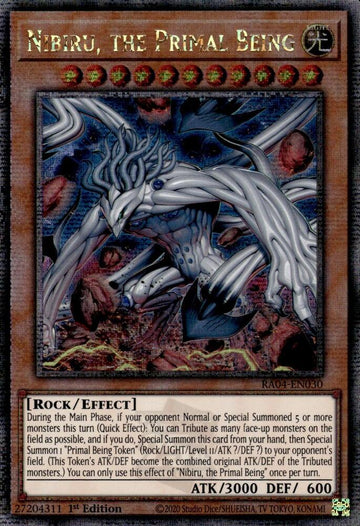 RA04-EN030 - Nibiru, the Primal Being (New Art) - Quarter Century Secret Rare - Quarter Century Stampede