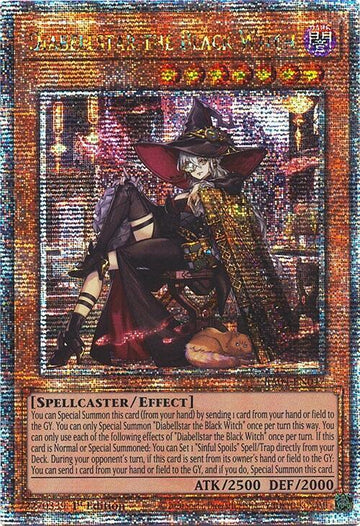 RA04-EN047 - Diabellstar the Black Witch (New Art) - Quarter Century Secret Rare - Quarter Century Stampede