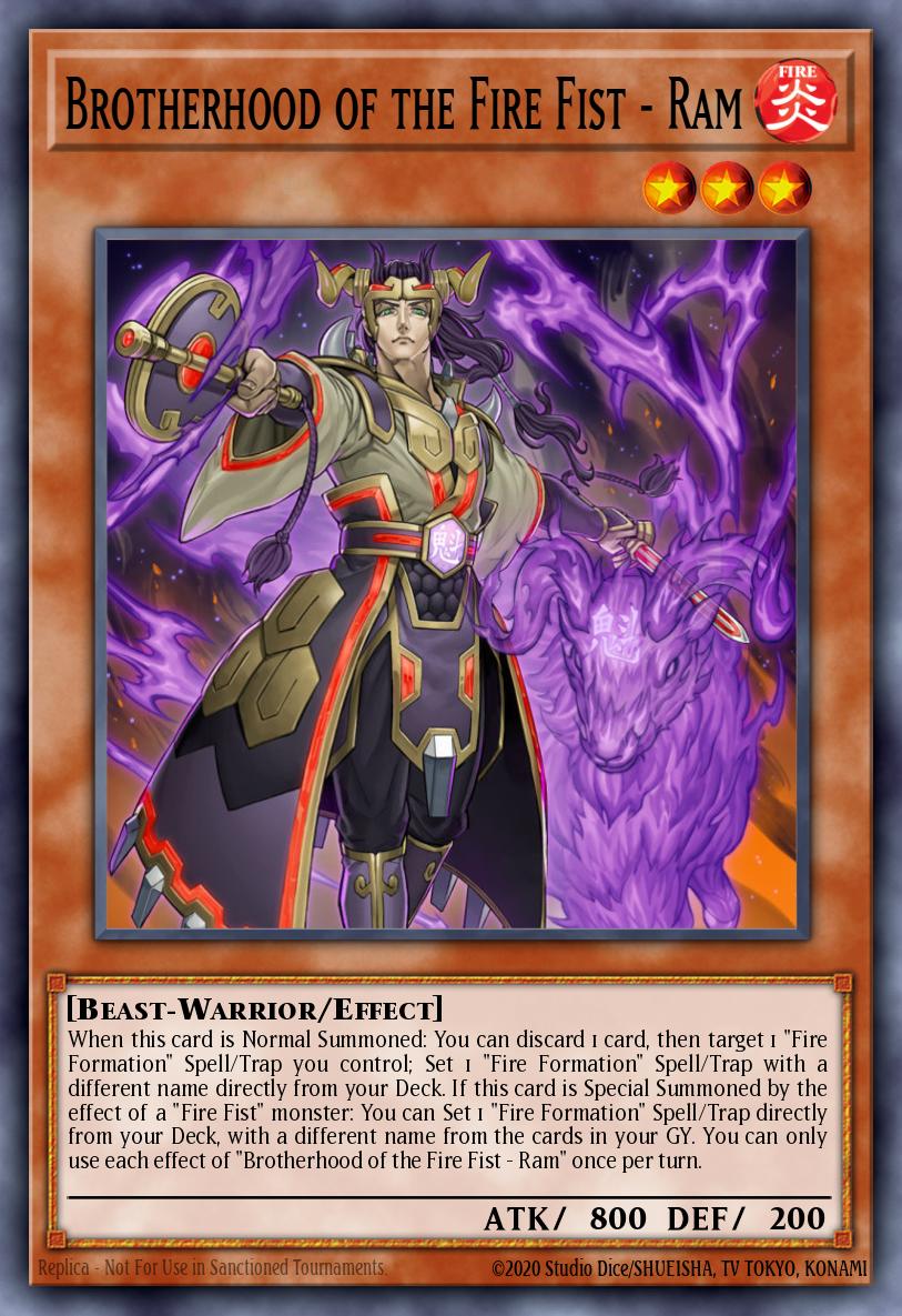 EN011 - FIGA-EN011 - Brotherhood of the Fire Fist - Ram - Secret Rare - Effect Monster - 1st Edition - Fists of the Gadgets