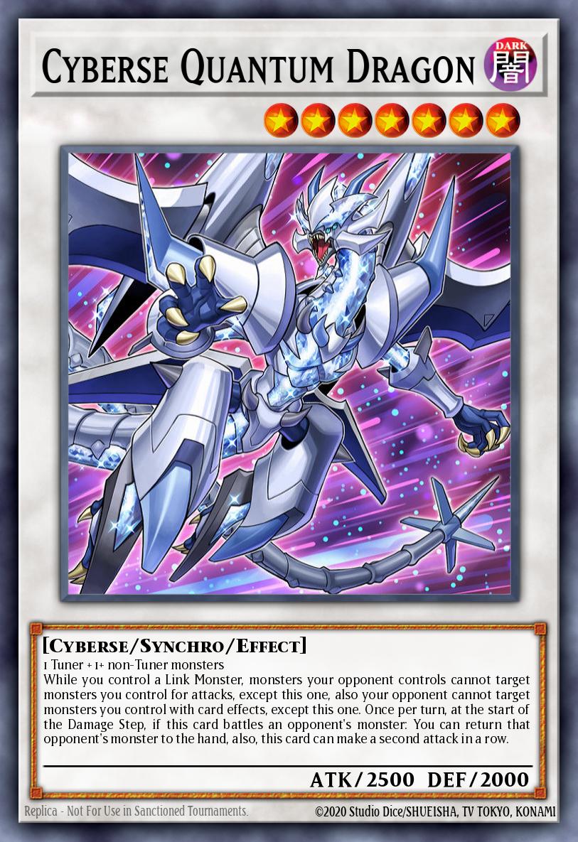 EN018 - MP20-EN018 - Cyberse Quantum Dragon - Prismatic Secret Rare - Effect Synchro Monster - Mega Pack 2020