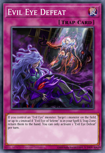 EN037 - INCH-EN037 - Evil Eye Defeat - Super Rare - Normal Trap - 1st-Edition - The Infinity Chasers