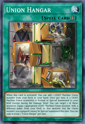 MAGO-EN103 - Union Hangar - Gold Letter Rare - Field Spell - Maximum Gold