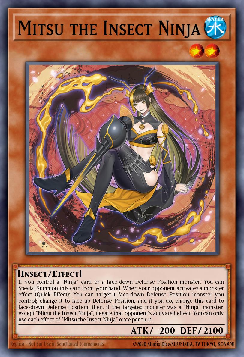 EN016 - DABL-EN016 - Mitsu the Insect Ninja - Starlight Rare - Effect Monster - Darkwing Blast