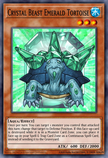 EN095 - LDS1-EN095 - Crystal Beast Emerald Tortoise - Common - Effect Monster - Legendary Duelists Season 1