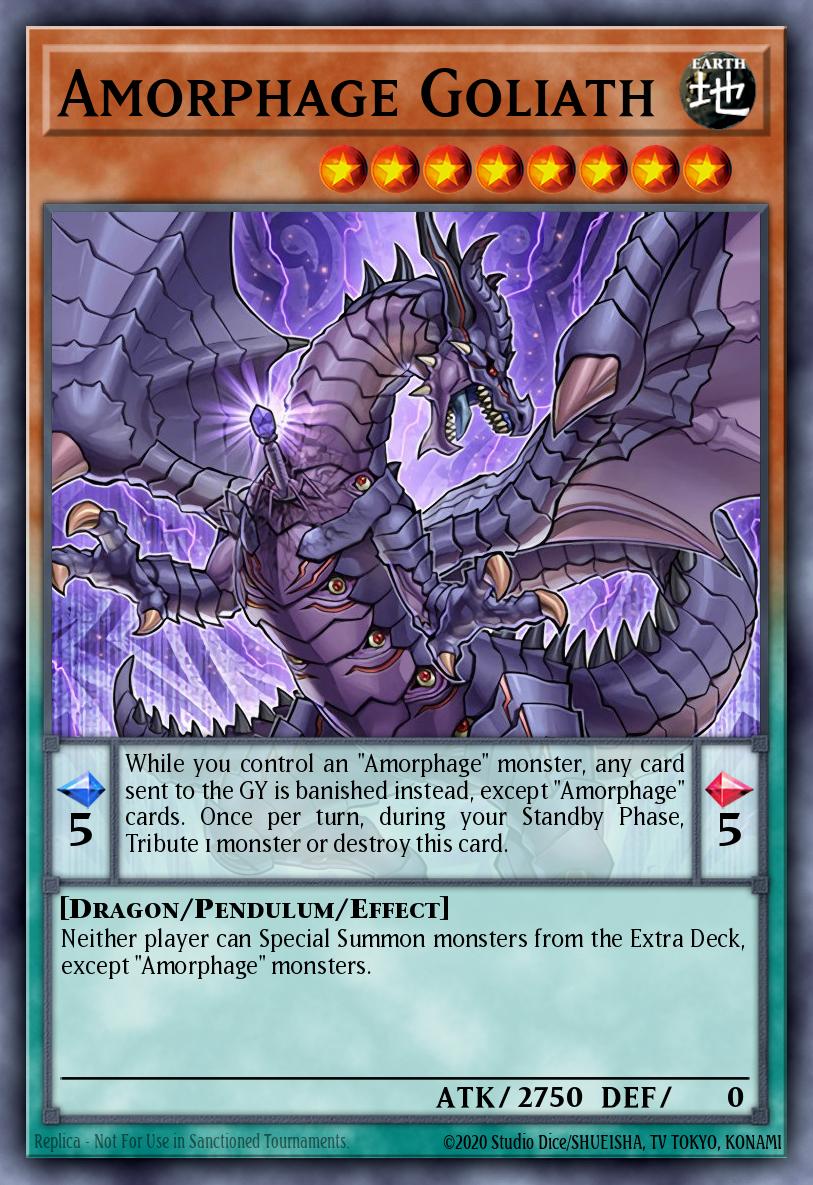 EN057 - FIGA-EN057 - Amorphage Goliath - Super Rare - Effect Pendulum Monster - 1st Edition - Fists of the Gadgets