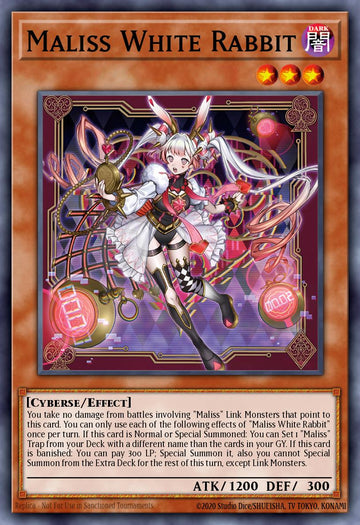 CRBR-EN015 - CRBR-EN015 - Maliss P White Rabbit - Quarter Century Secret Rare - Effect Monster - Crossover Breakers