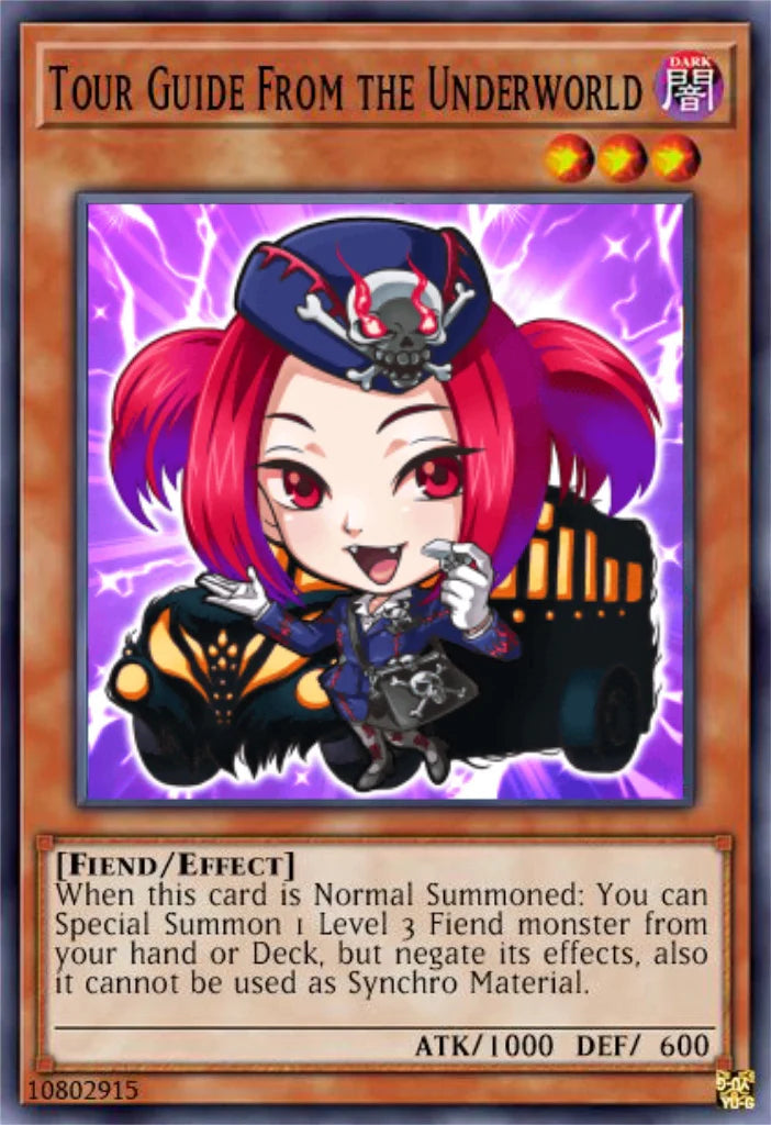 BLGG-EN005 - Tour Guide From the Underworld (Chibi Artwork) - Starlight Rare - Battles of Legend: Glorious Gallery