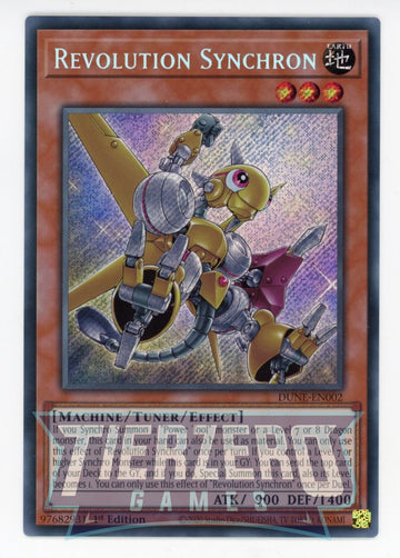DUNE-EN002 - Revolution Synchron - Secret Rare - Duelist Nexus