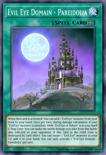 EN033 - INCH-EN033 - Evil Eye Domain - Pareidolia - Secret Rare - Field Spell - 1st-Edition - The Infinity Chasers