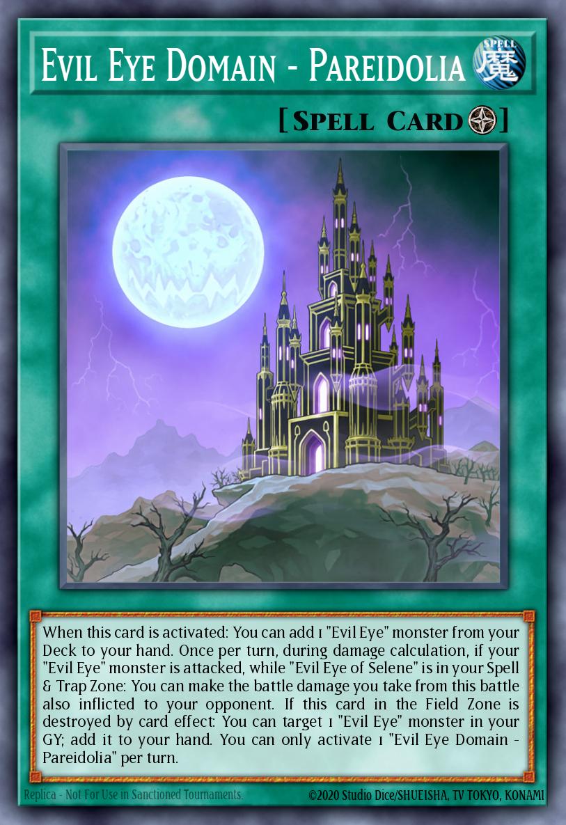 EN033 - INCH-EN033 - Evil Eye Domain - Pareidolia - Secret Rare - Field Spell - 1st-Edition - The Infinity Chasers