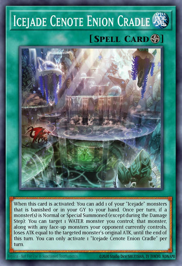 EN028 - MP23-EN028 - Icejade Cenote Enion Cradle - Common - Field Spell - 25th Anniversary Duelist Heroes Tin