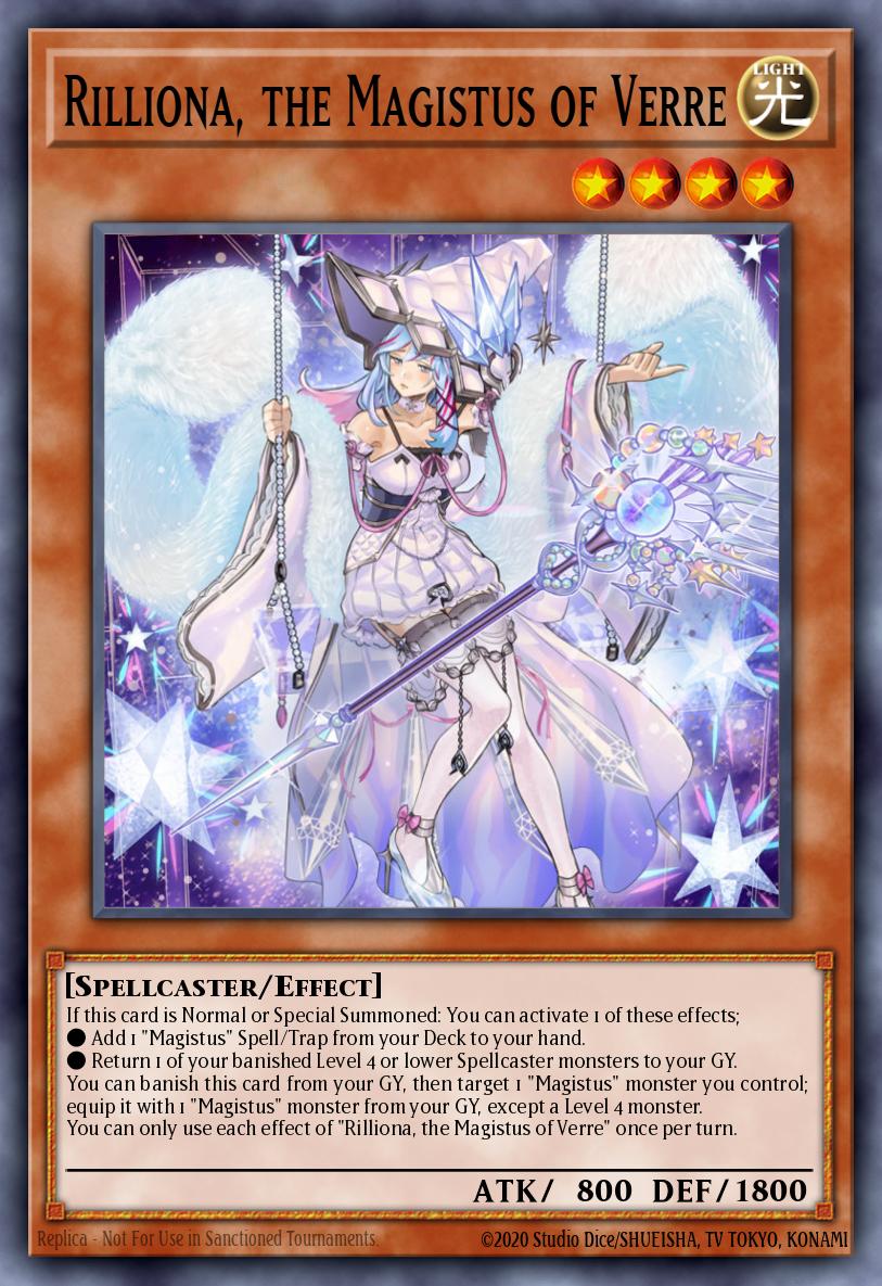 EN003 - GEIM-SP003 - Rilliona  the Magistus of Verre - Collectors Rare - Effect Monster - Genesis Impact SPANISH