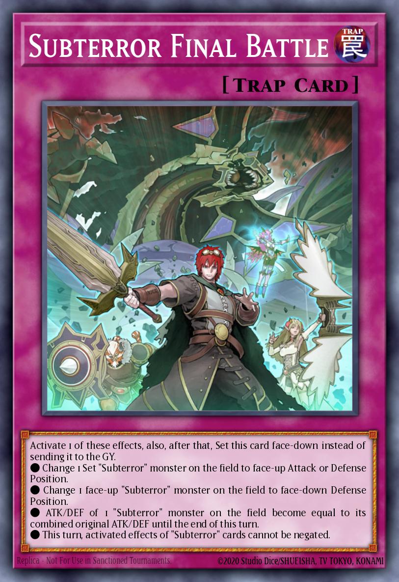 EN050 - FIGA-EN050 - Subterror Final Battle - Super Rare - Normal Trap - 1st Edition - Fists of the Gadgets