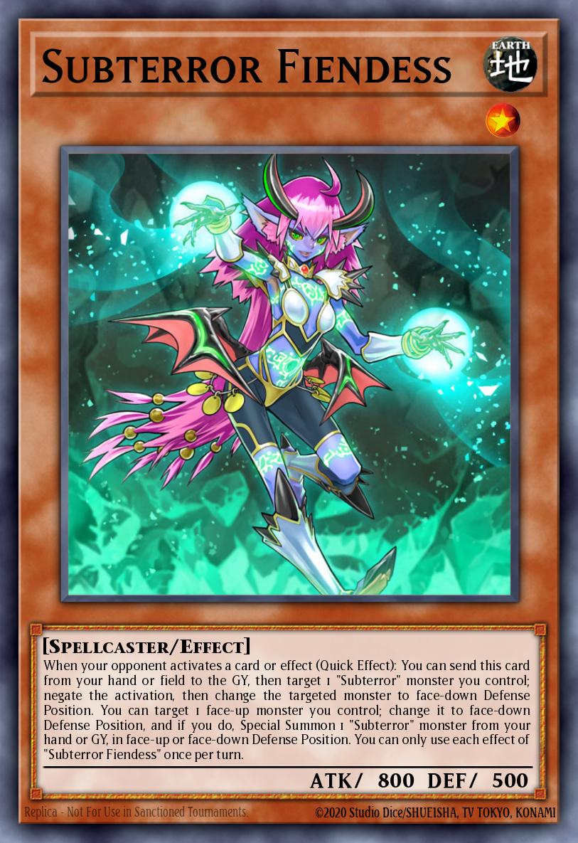 EN048 - FIGA-EN048 - Subterror Fiendess - Super Rare - Effect Monster - 1st Edition - Fists of the Gadgets