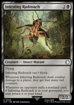 Infesting Radroach