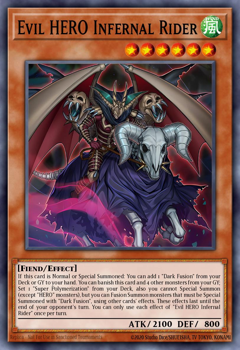 SUDA-EN003 - SUDA-EN003 - Evil HERO Infernal Rider - Common - Effect Monster - Supreme Darkness