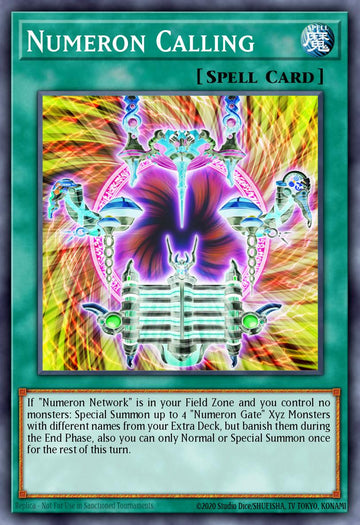 EN027 - BLAR-EN027 - Numeron Calling - Secret Rare - Normal Spell - Battles of Legend Armageddon