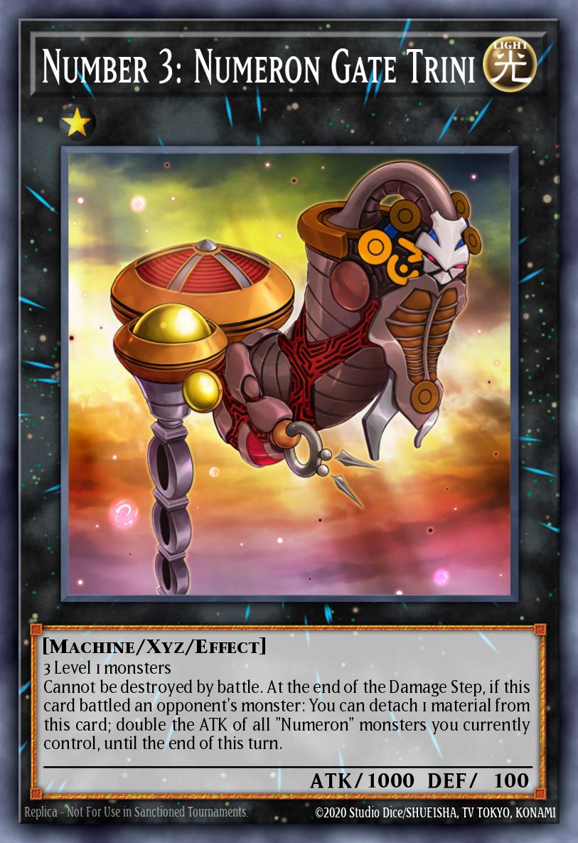 EN024 - BLAR-EN024 - Number 3: Numeron Gate Trini - Ultra Rare - Effect Xyz Monster - Battles of Legend Armageddon