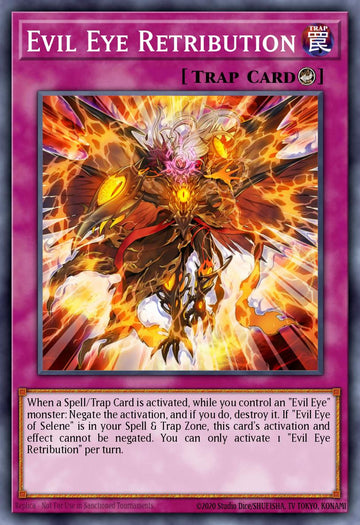 EN039 - INCH-EN039 - Evil Eye Retribution - Secret Rare - Counter Trap - 1st-Edition - The Infinity Chasers