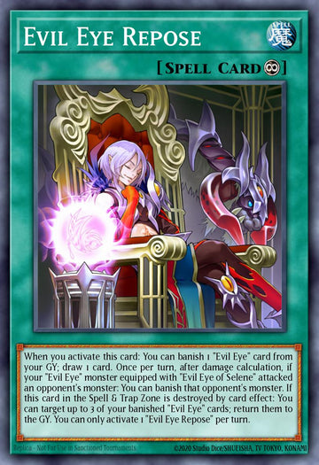 EN036 - INCH-EN036 - Evil Eye Repose - Secret Rare - Continuous Spell - 1st-Edition - The Infinity Chasers