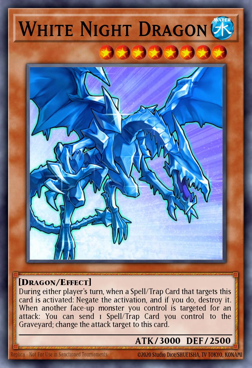 EN092 - ANPR-IT092 - White Night Dragon - Italian - Secret Rare - 1st Edition - Ancient Prophecy VLP