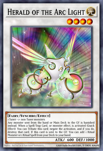RA01-EN031 - RA01-EN031 - Herald of the Arc Light - Quarter Century Secret Rare - Effect Synchro Monster - Rarity Collection