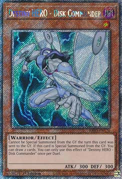 Destiny HERO - Disk Commander (V.1 - Platinum Secret Rare)