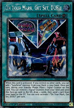 On Your Mark, Get Set, DUEL! (V.1 - Platinum Secret Rare)