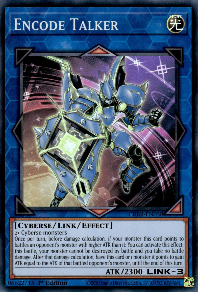 CRBR-EN058 - Encode Talker - Super Rare - Effect Link Monster - Crossover Breakers