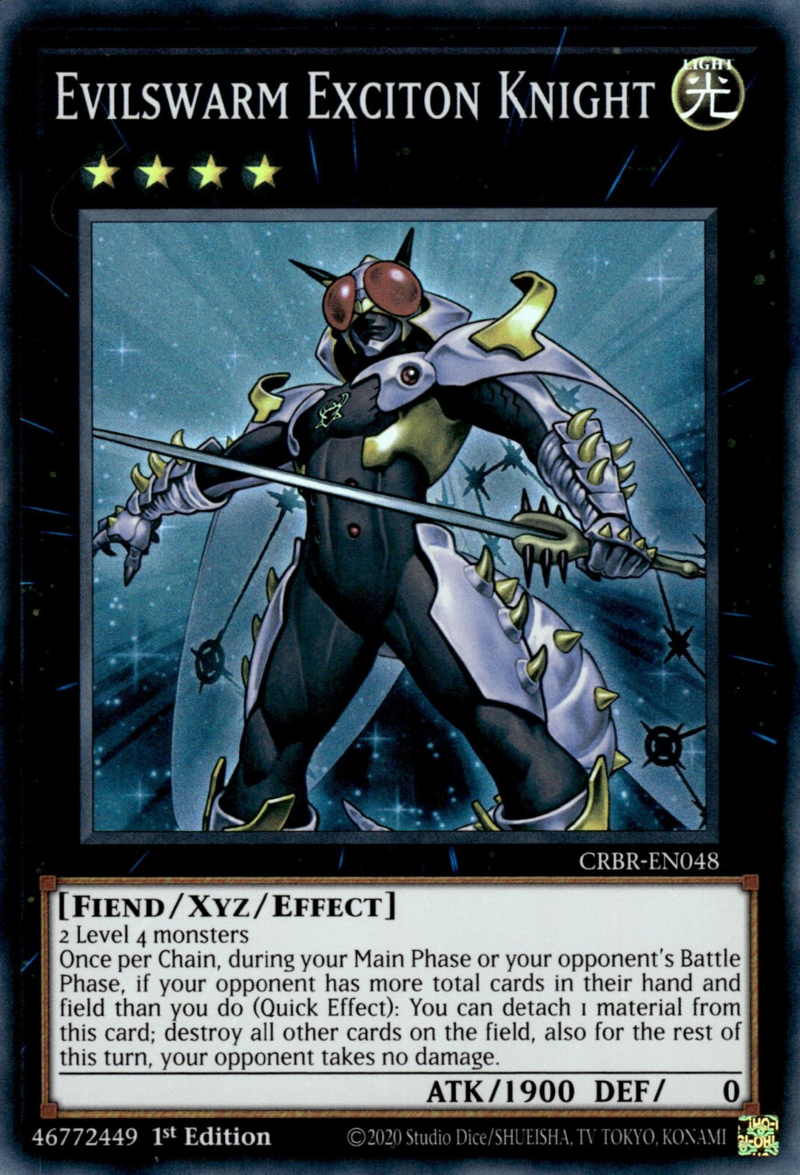 CRBR-EN048 - Evilswarm Exciton Knight - Super Rare - Effect Xyz Monster - Crossover Breakers