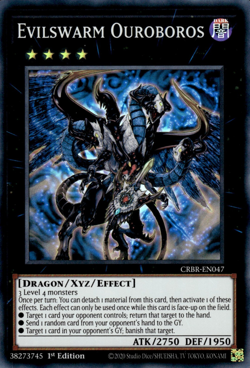 CRBR-EN047 - Evilswarm Ouroboros - Super Rare - Effect Xyz Monster - Crossover Breakers