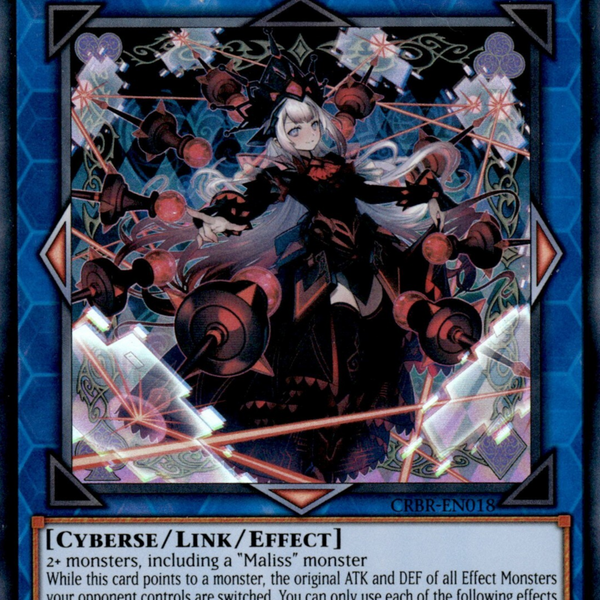 CRBR-EN018 - Maliss Q Red Ransom - Super Rare - Effect Link Monster - CRBR-EN018 - Maliss Q Red Ransom - Super Rare - Effect Link Monster -