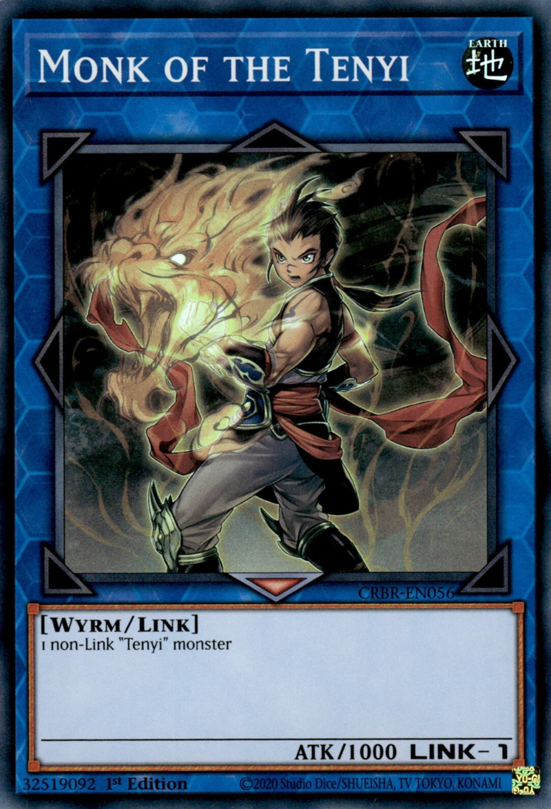 CRBR-EN056 - Monk of the Tenyi - Super Rare - Link Monster - Crossover Breakers