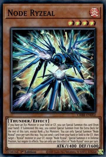 CRBR-EN002 - Node Ryzeal - Super Rare - Crossover Breakers