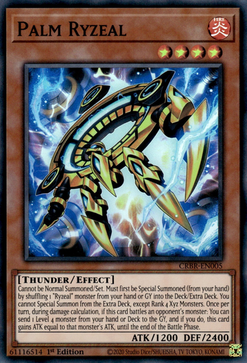 CRBR-EN005 - Palm Ryzeal - Super Rare - Crossover Breakers
