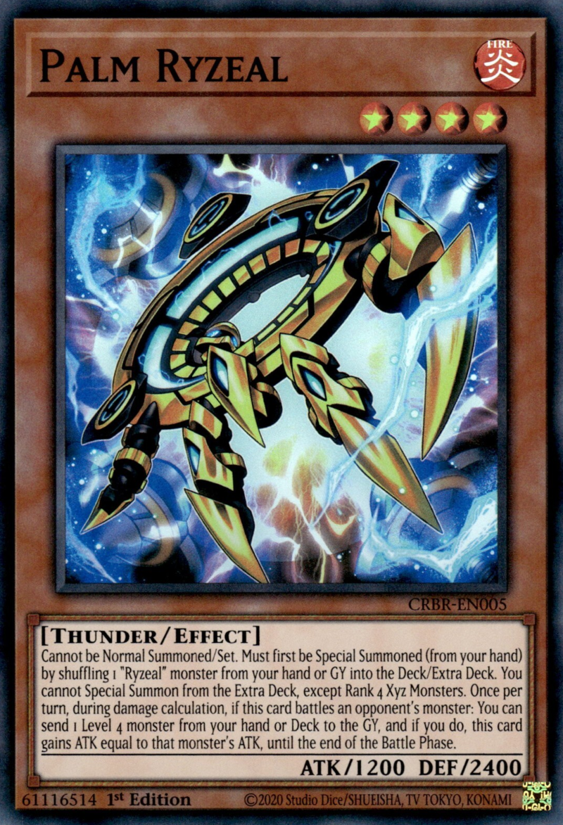 CRBR-EN005 - Palm Ryzeal - Super Rare - Effect Monster - Crossover Breakers