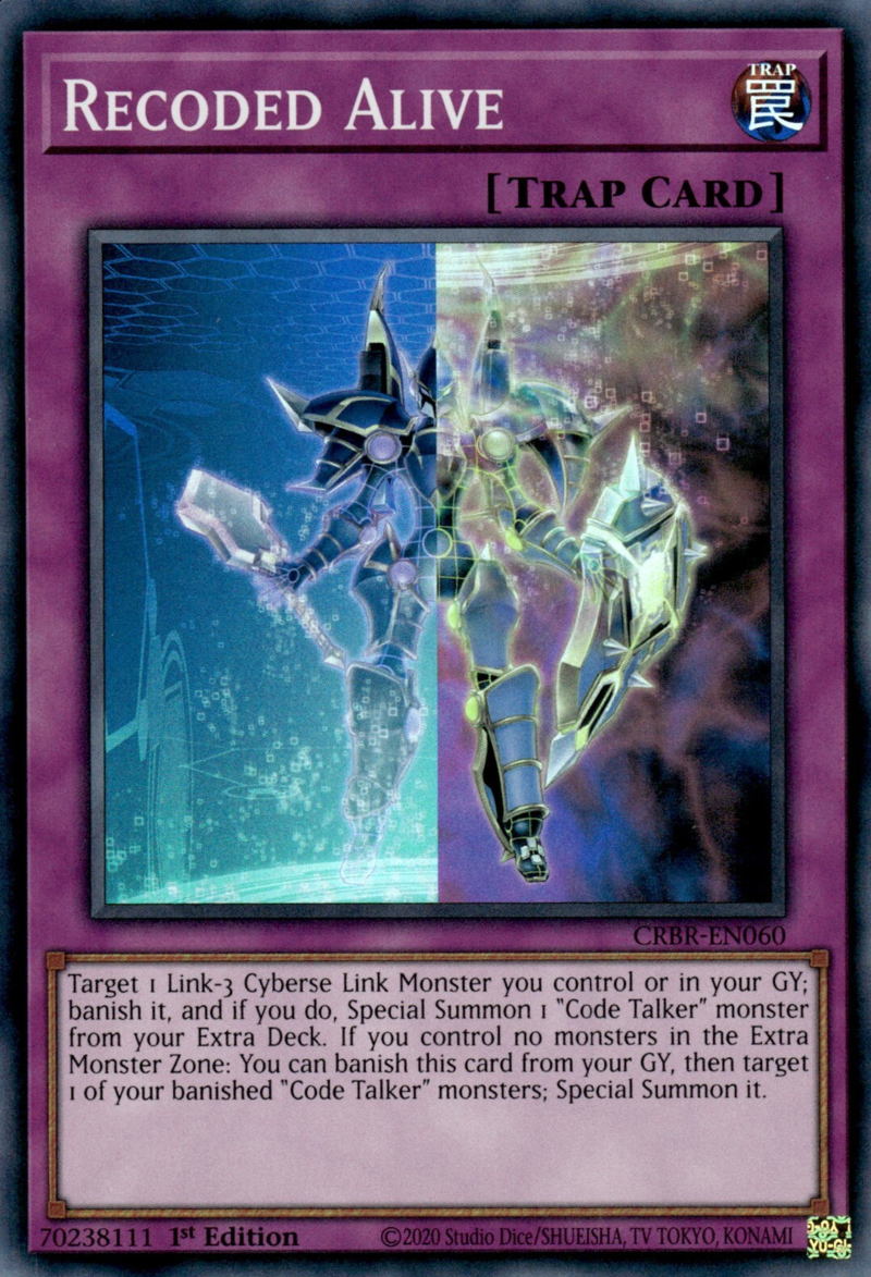 CRBR-EN060 - Recoded Alive - Super Rare - Normal Trap - Crossover Breakers