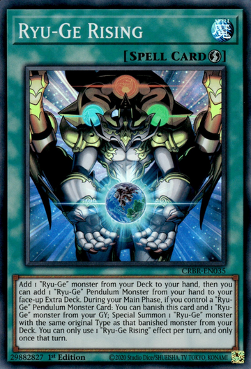 CRBR-EN035 - Ryu-Ge Rising - Super Rare - Crossover Breakers