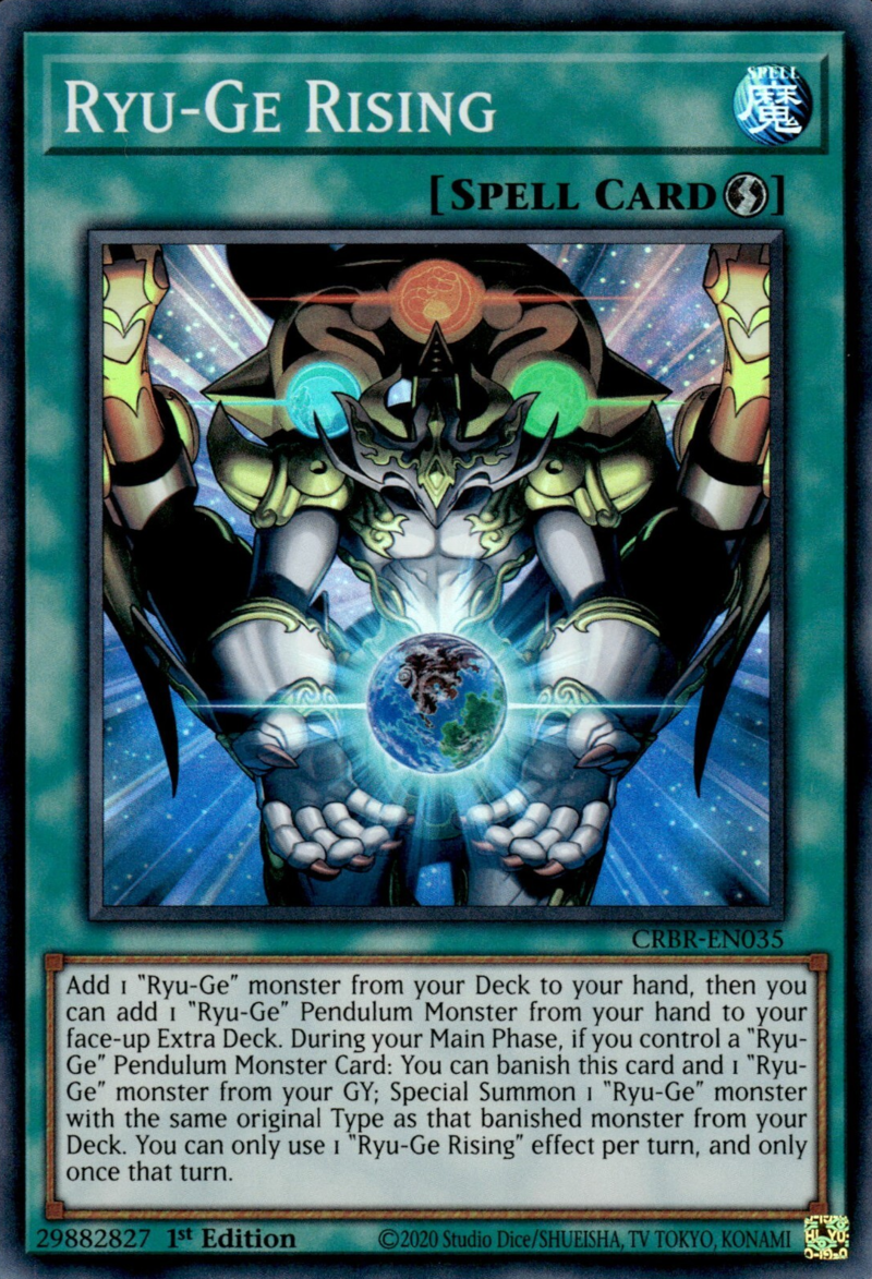 CRBR-EN035 - Ryu-Ge Rising - Super Rare - Quick-Play Spell - Crossover Breakers