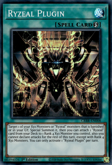 CRBR-EN008 - Ryzeal Plugin - Super Rare - Crossover Breakers
