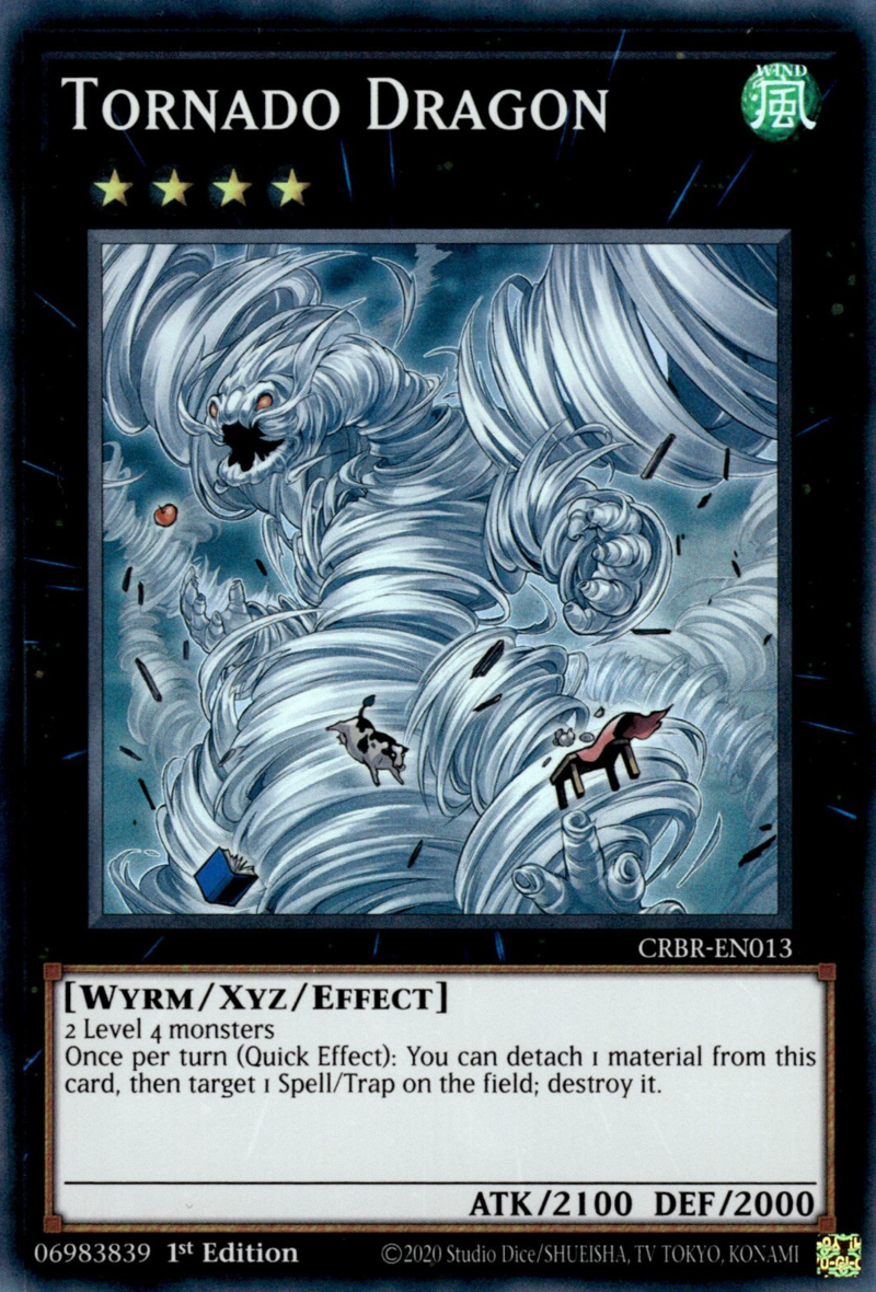 CRBR-EN013 - Tornado Dragon - Super Rare - Effect Xyz Monster - Crossover Breakers