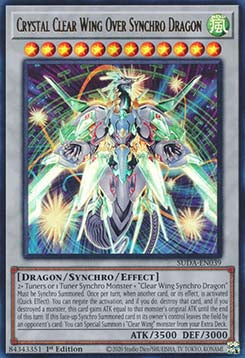 Crystal Clear Wing Over Synchro Dragon (V.1 - Ultra Rare)