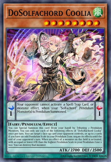 EN021 - ANGU-EN021 - DoSolfachord Coolia - Collectors Rare - Effect Pendulum Monster - Ancient Guardians