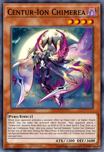 EN016 - ROTA-EN016 - Centur-Ion Chimerea - Quarter Century Secret Rare - - Rage of The Abyss