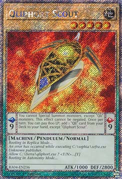 Qliphort Scout (V.1 - Platinum Secret Rare)