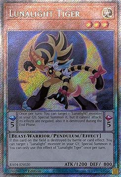 Lunalight Tiger (V.4 - Platinum Secret Rare)
