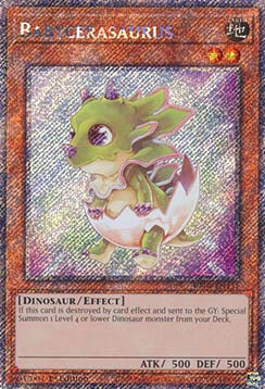 Babycerasaurus (V.1 - Platinum Secret Rare)