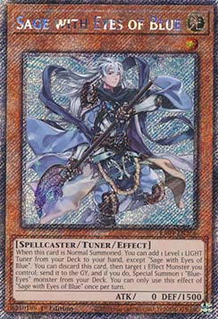 Sage with Eyes of Blue (V.1 - Platinum Secret Rare)