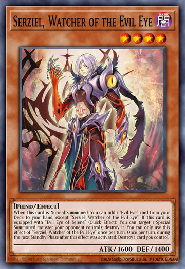 EN027 - INCH-EN027 - Serziel, Watcher of the Evil Eye - Secret Rare - Effect Monster - 1st-Edition - The Infinity Chasers